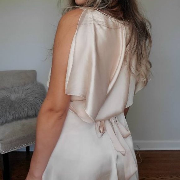 Pearl Pink Satin Dress - Picture 14 of 16